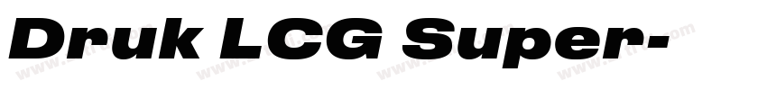 Druk LCG Super字体转换
